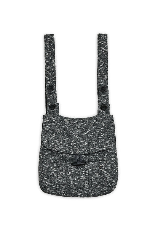 Knitted duffle button back-pack (Charcoal)