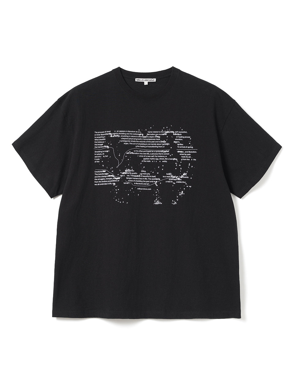 Scatter Typo T-Shirts [Black]