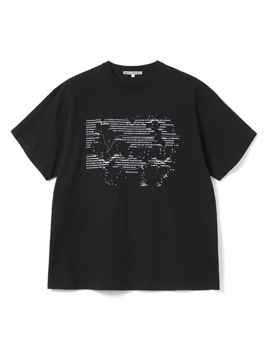 Scatter Typo T-Shirts [Black]