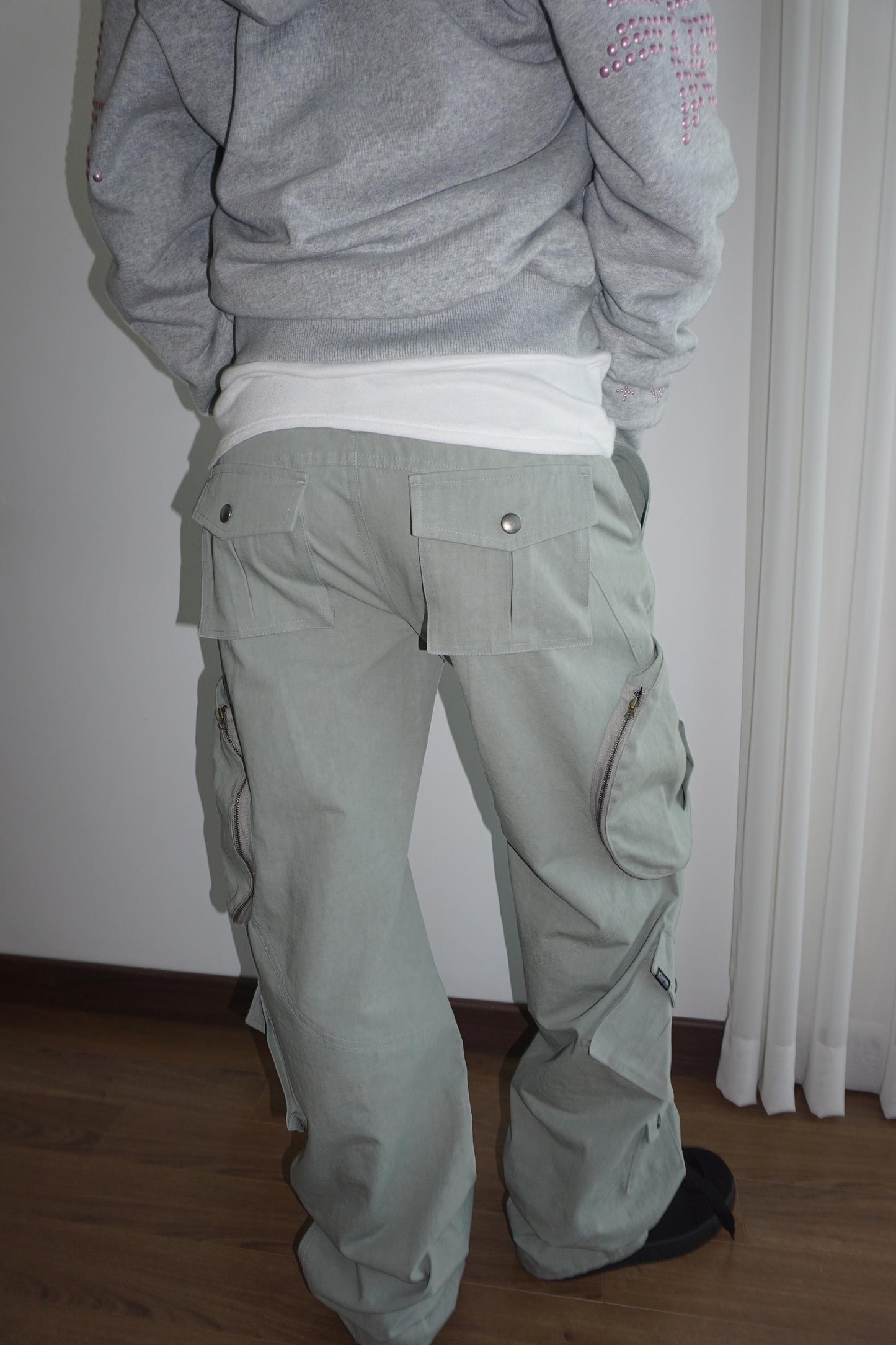 Washed Cargo Pants Sage