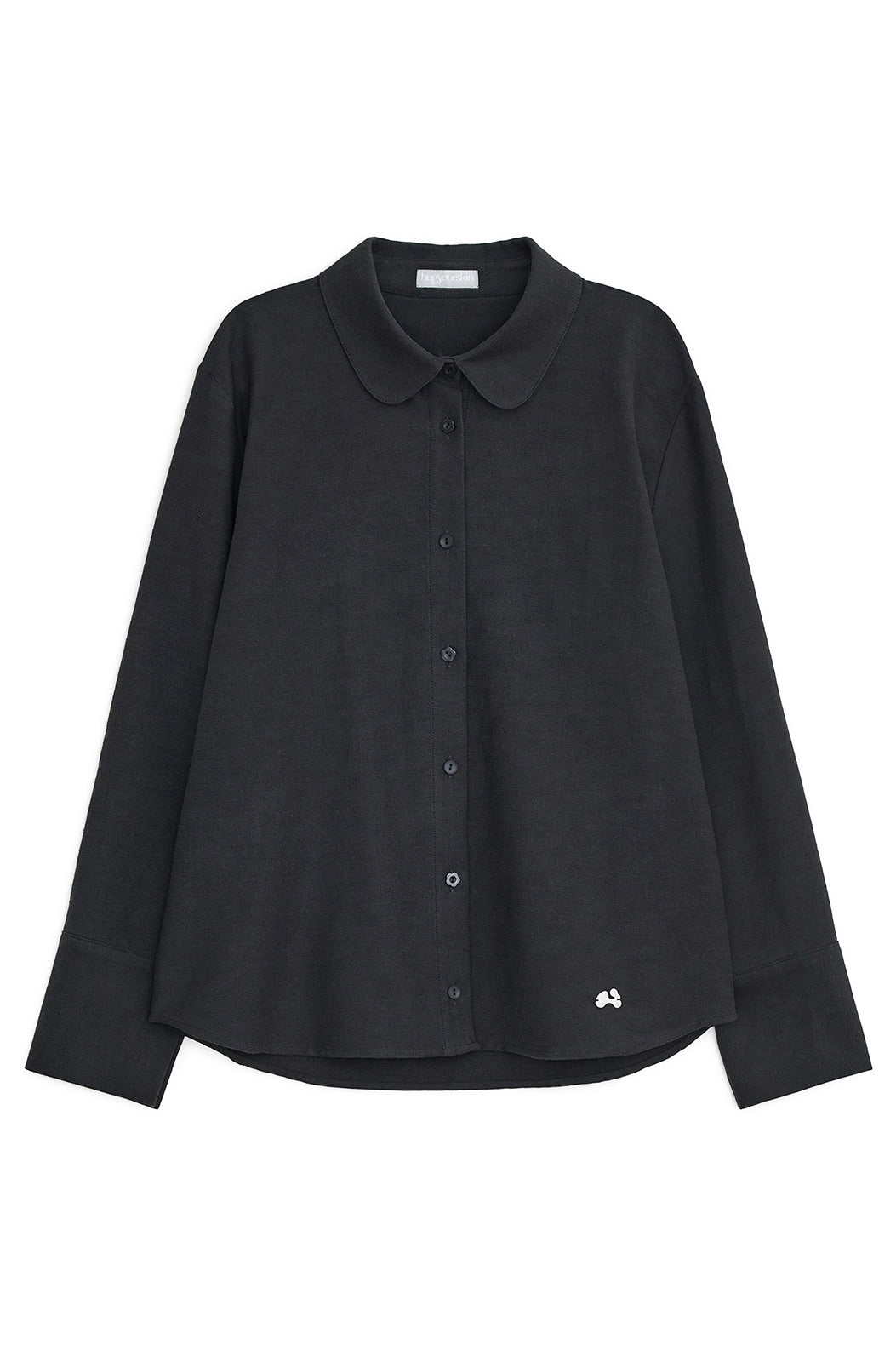 Signature round collar shirts (Charcoal)
