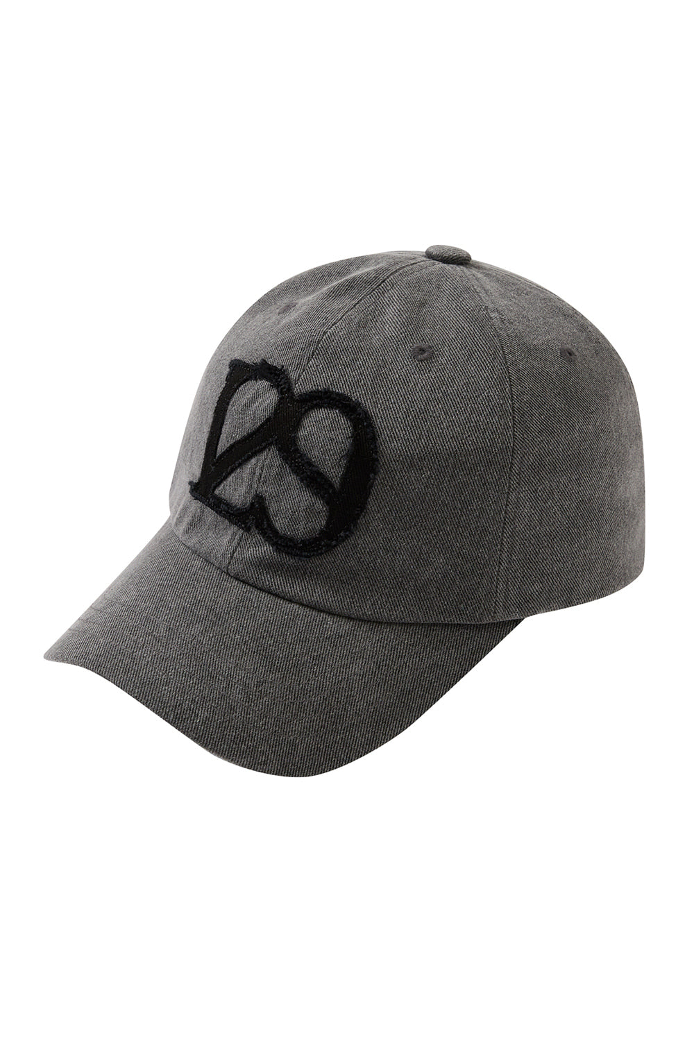 129 Applique Ball Cap Deep Charcoal