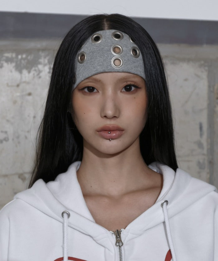 FF EYELET HAIRBAND (GRAY) F25ZE034