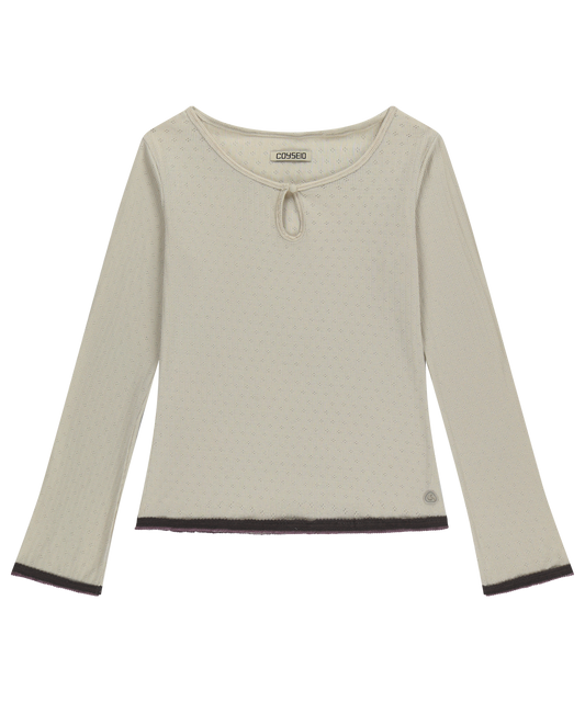 EYELET LACE LONGSLEEVES IVORY