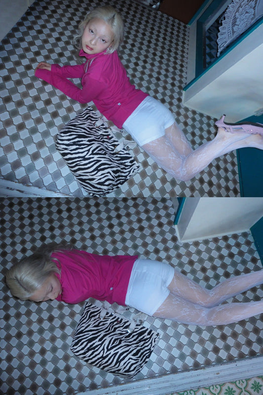 COLOR POP TURTLENECK T-SHIRT - PINK