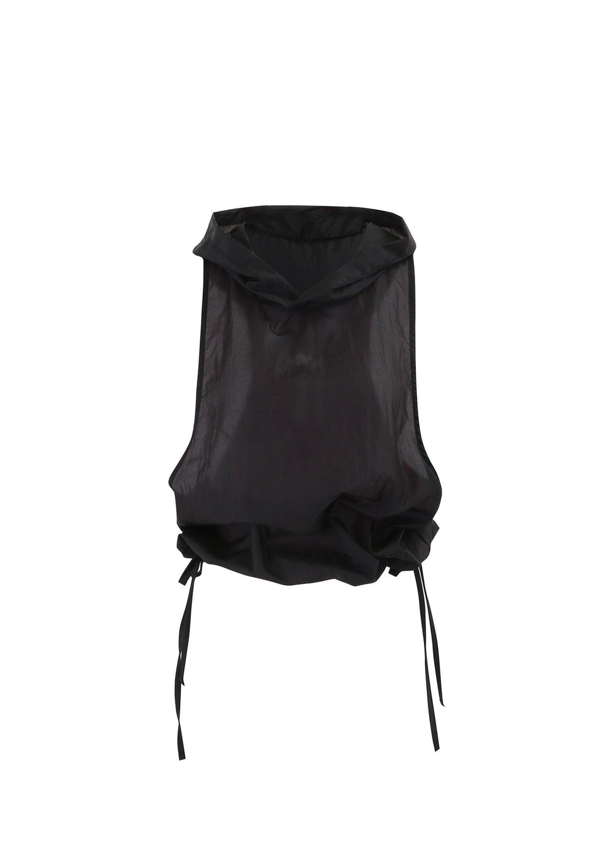 Sheer glow summer Hoodie [Black]