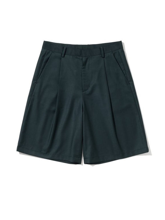 Minimalist Bermuda Half Pants [Pine Green]