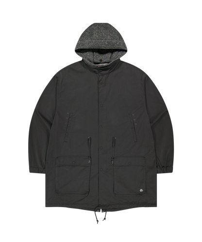 WASHED MILITARY JACKET CHARCOAL
