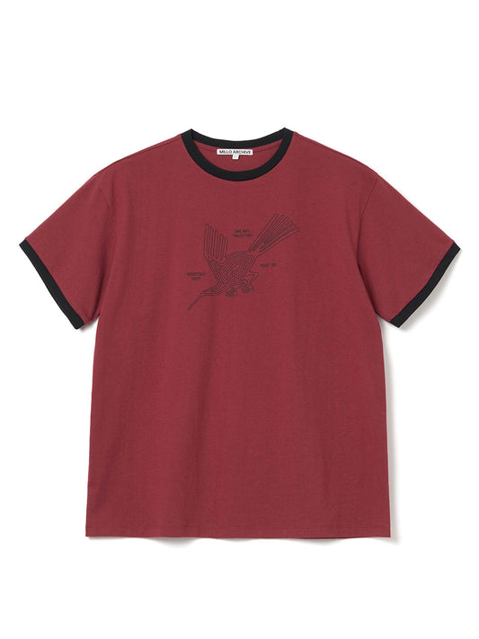 Nazca Ringer T-Shirts [Burgundy]