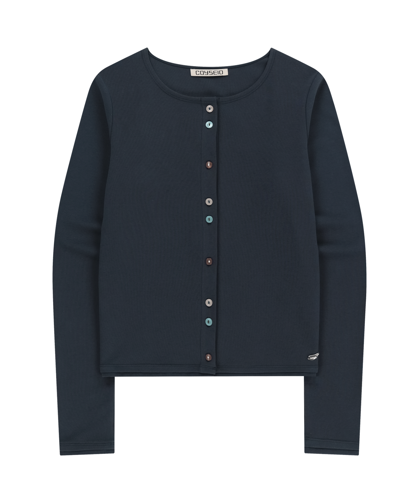 RAW EDGE CARDIGAN NAVY