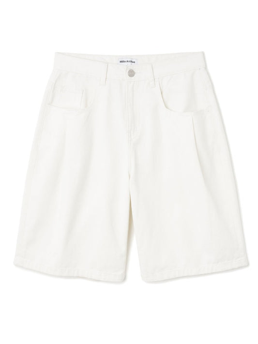 Denim Bermuda Pants [Off White]