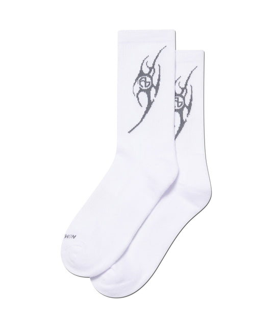 NM TRIBAL SOCKS - WHITE