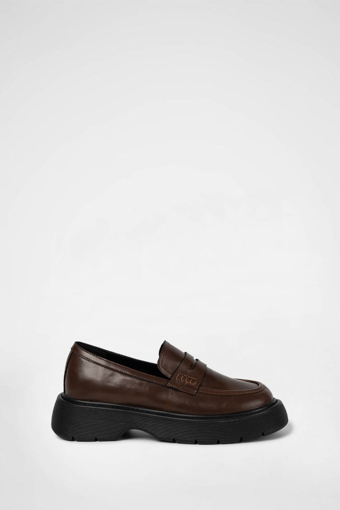 CASUAL PENNY LOAFERS / DARK BROWN 