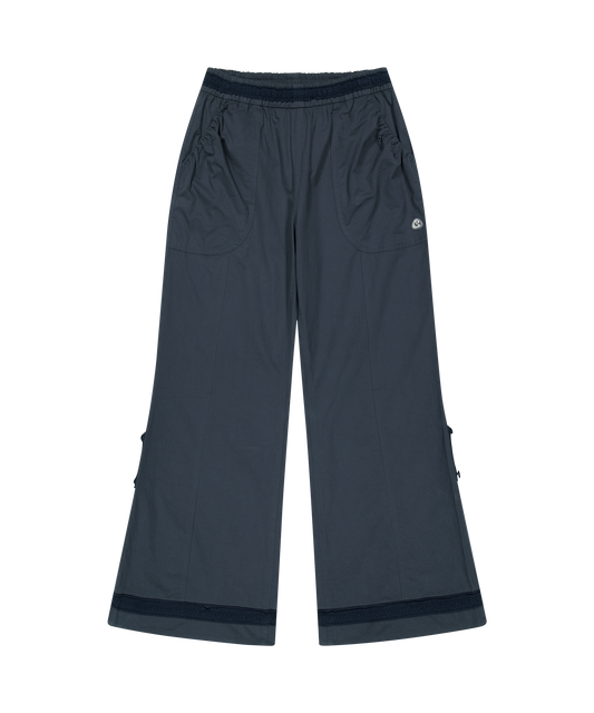LACE COTTON PANTS NAVY