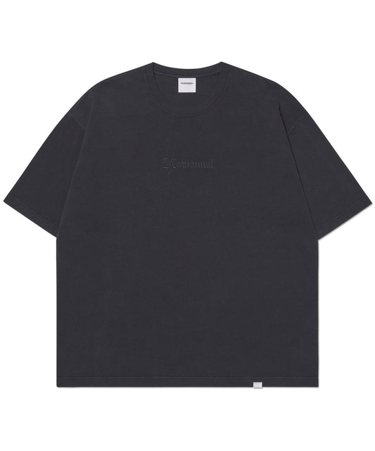 EMBROIDERED LOGO T-SHIRT - WASHED BLACK