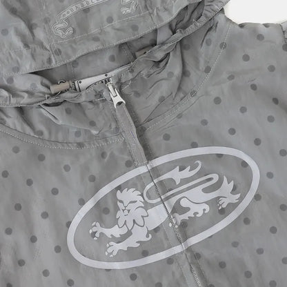 Mystic Nylon Reflective Short Sleeve Hooded Zip-Up