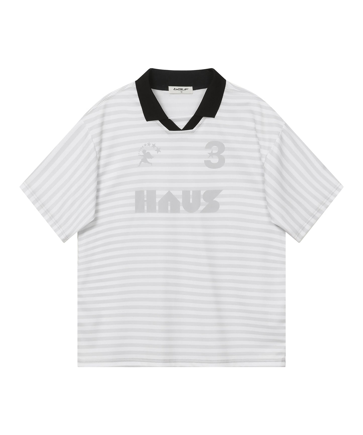 HAUS Stripe Jersey T-shirt [Gray]