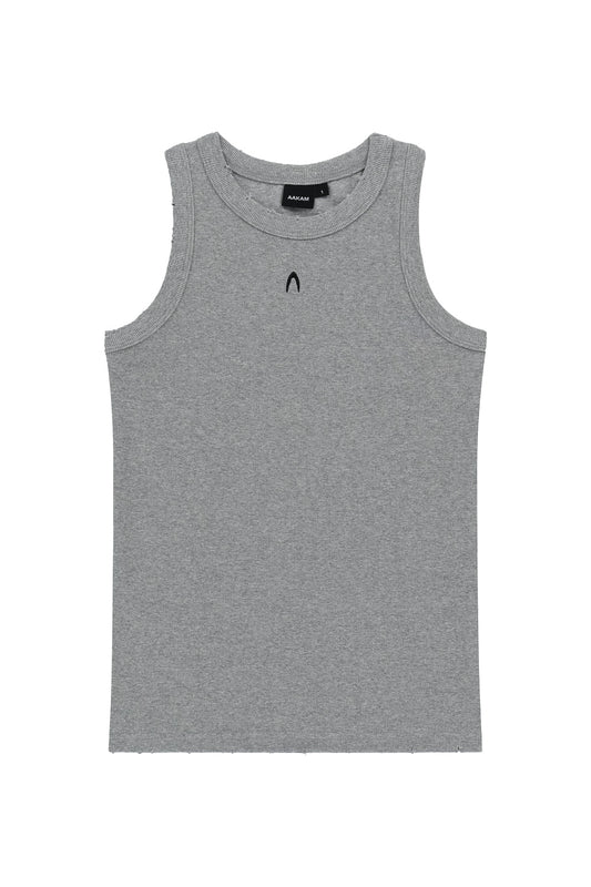 Distressed Logo Sleeveless (Gray)