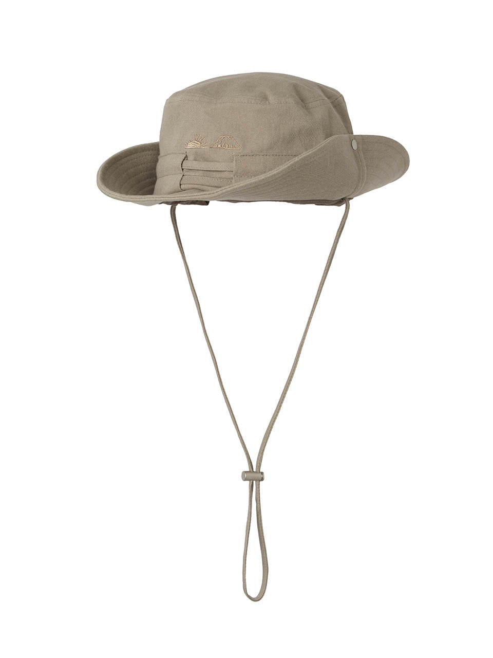 Washed Draw String Bucket Hat [Sand Beige]