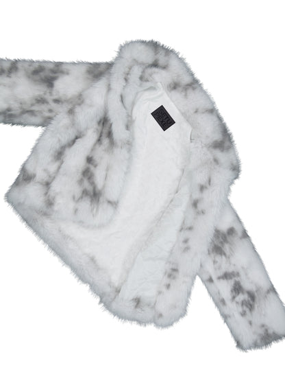 FAUX FUR JACKET / WHITE