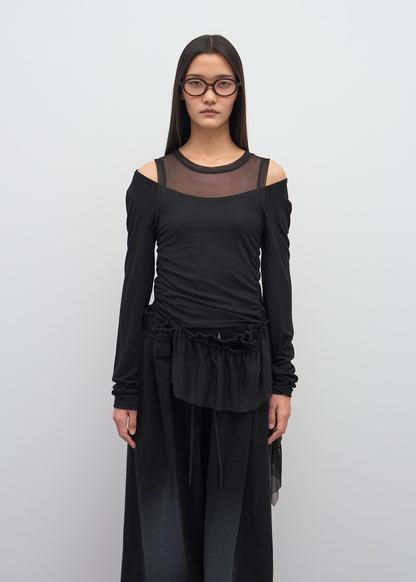 U-NECK JERSEY TOP / 2 Color