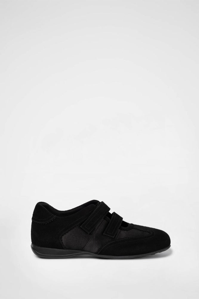 TWIN VELCRO MARY JANE SNEAKERS / BLACK 