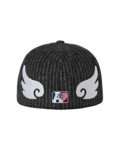 AE SYMBOL STRIPE ANGEL WING CAP [BLACK]