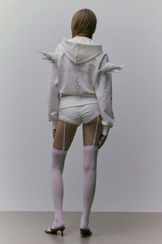 [Sculptor X Ed Hardy] Cherry Shorts White
