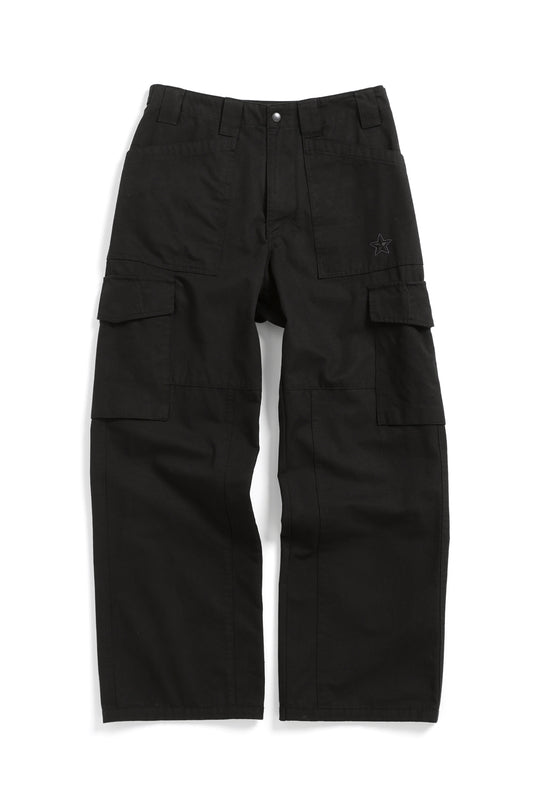 VTG Star Fatigue Pants Washed Black (Restock)