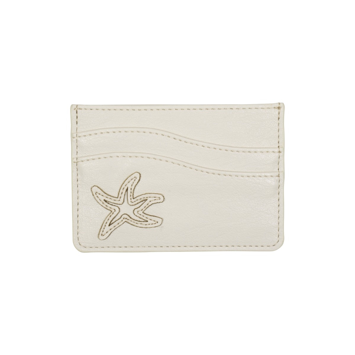 TCM starfish stitch card wallet (ivory)