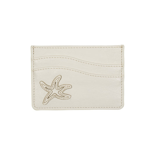 TCM starfish stitch card wallet (ivory)