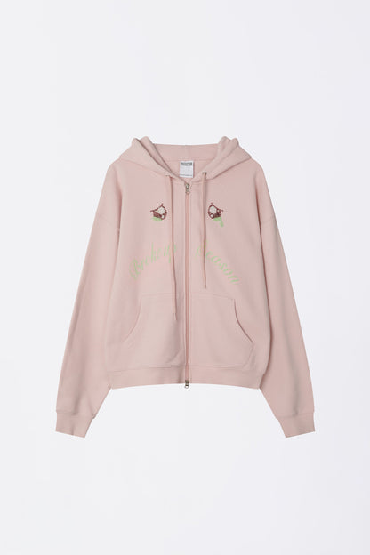 My Go To Hoodie Zip-Up Baby Pink
