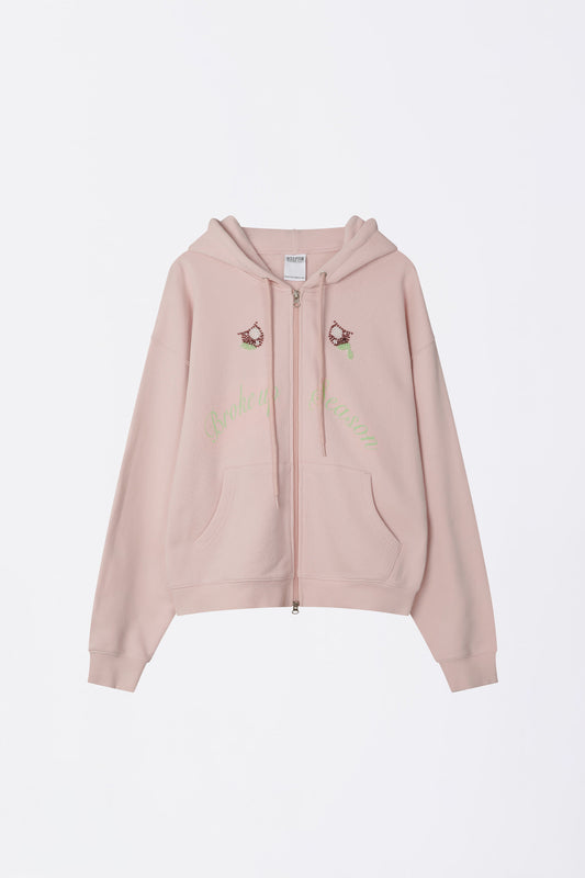 My Go To Hoodie Zip-Up Baby Pink