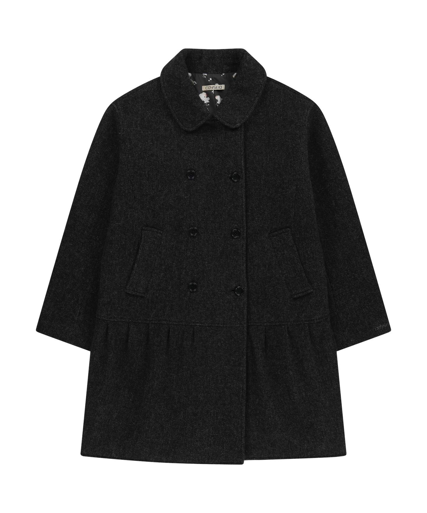 COY DOUBLE COAT CHARCOAL