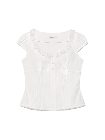 SUGAR PUFF BLOUSE (WHITE)