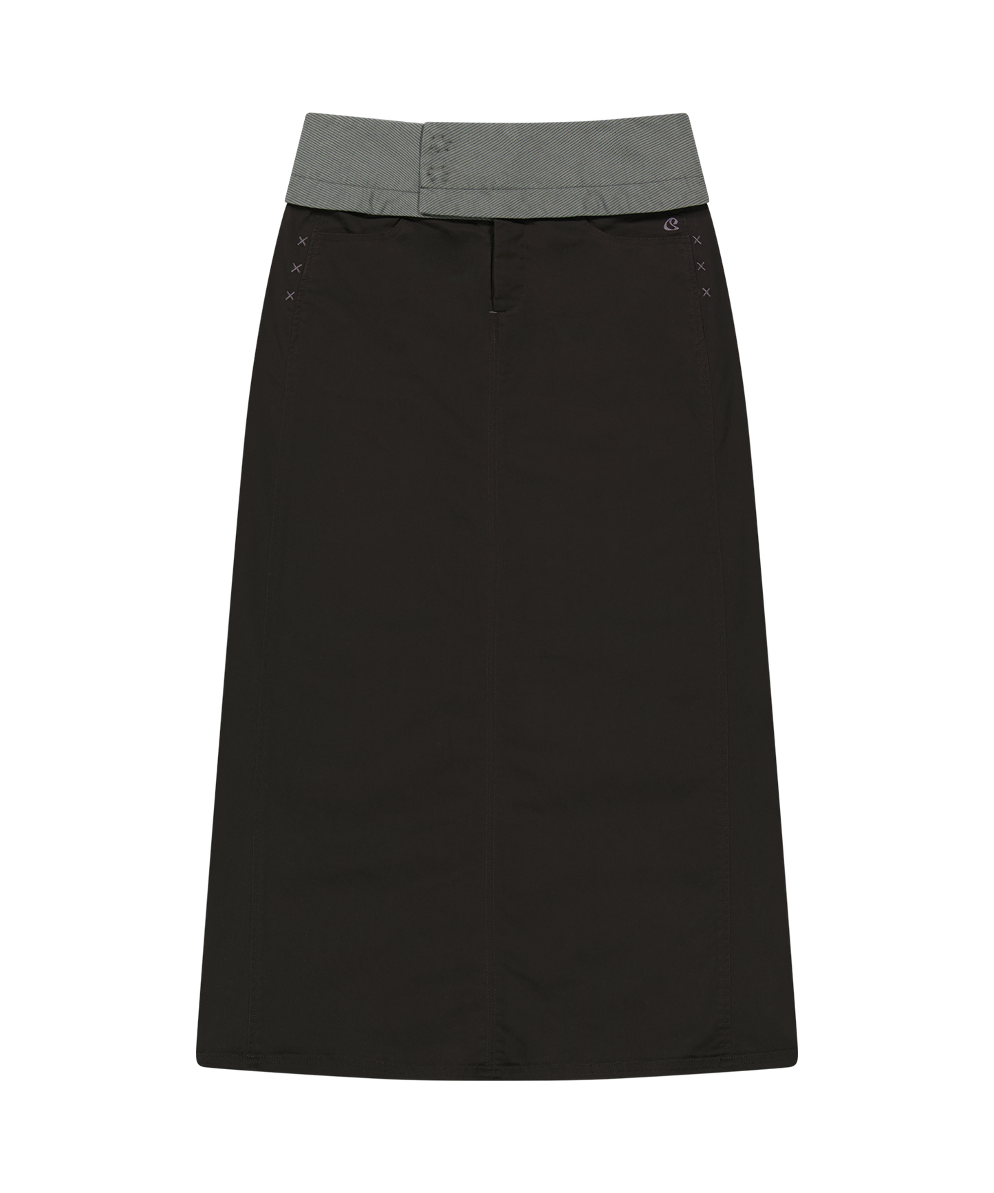 WAIST PANEL SKIRT WARM GREY