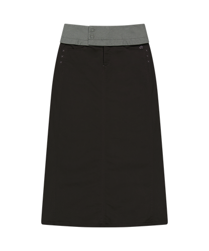 WAIST PANEL SKIRT WARM GREY