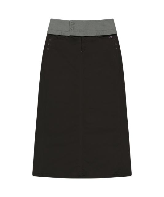 WAIST PANEL SKIRT WARM GREY