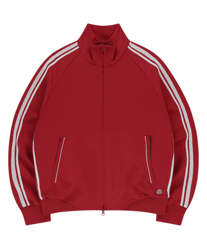 LACE TRACK JACKET RED 
