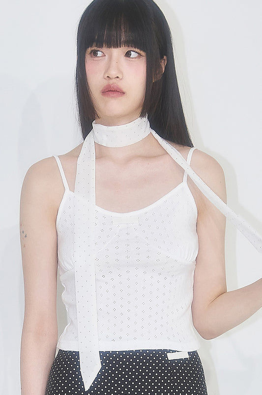 Punching Basic Sleeveless Ivory