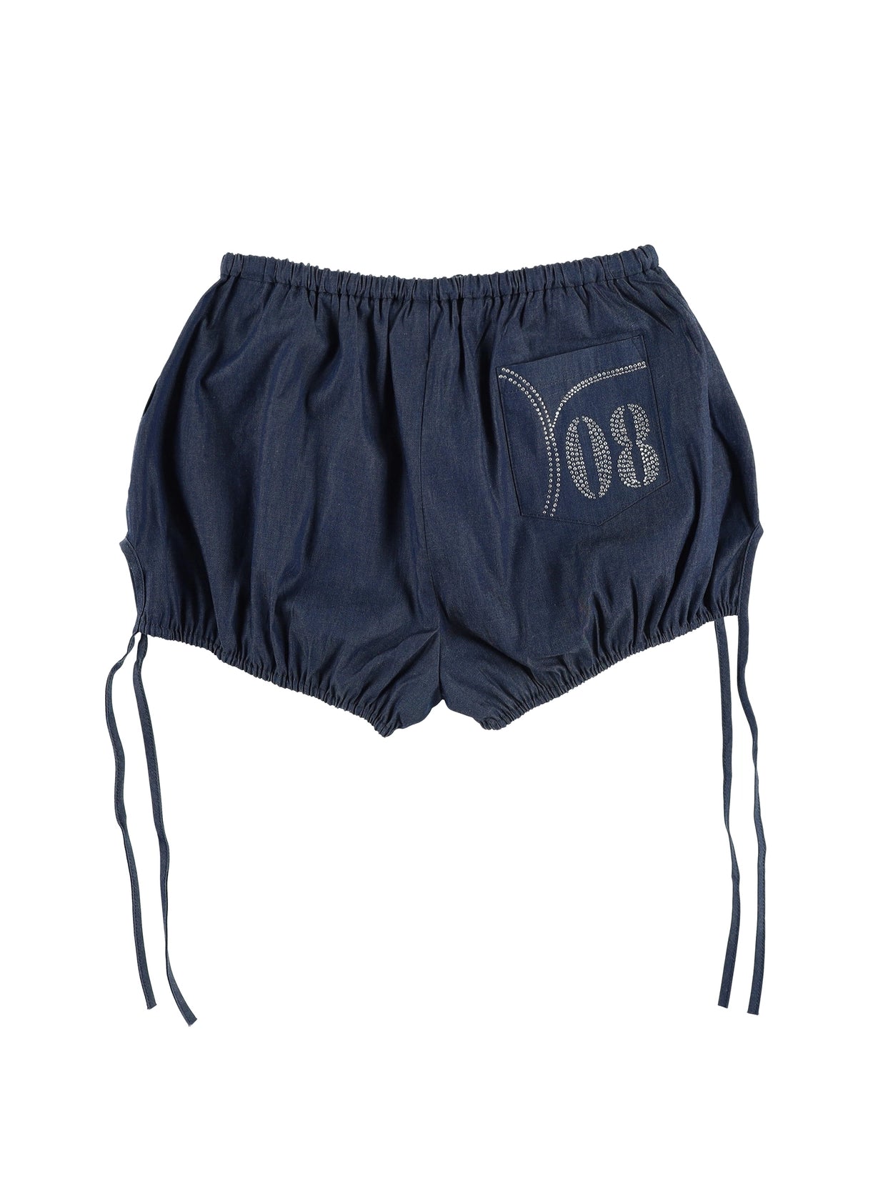 PUMPKIN TWINKLE DENIM SHORTS (BLUE)