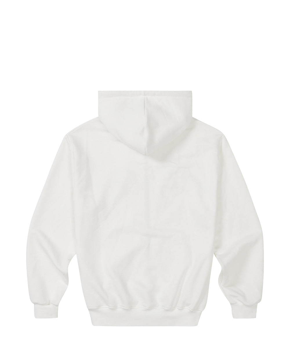 Cross Hotfix Hooded Zip-up in / White
