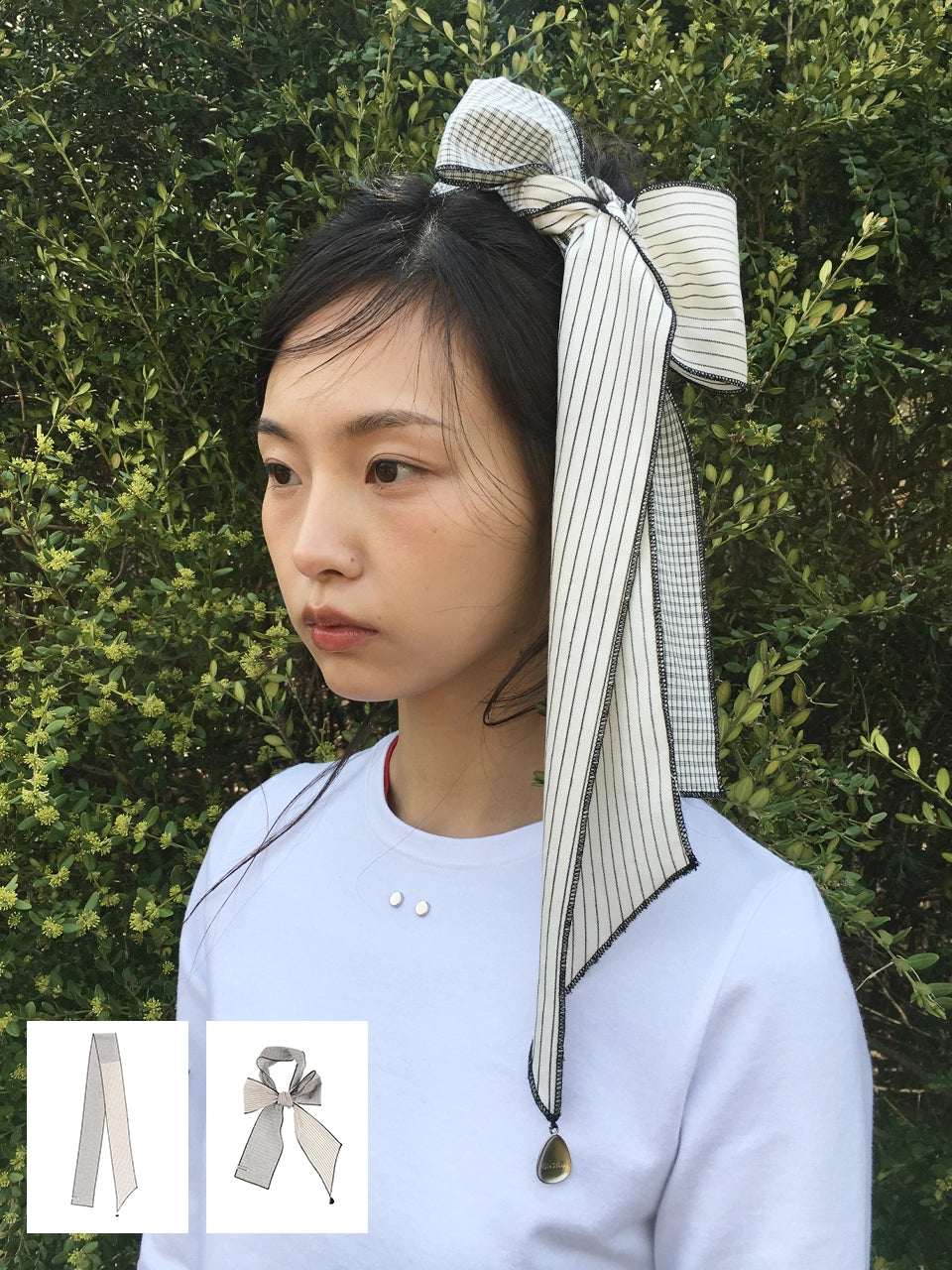 PATTERN HARMONY SCARF (IVORY) 