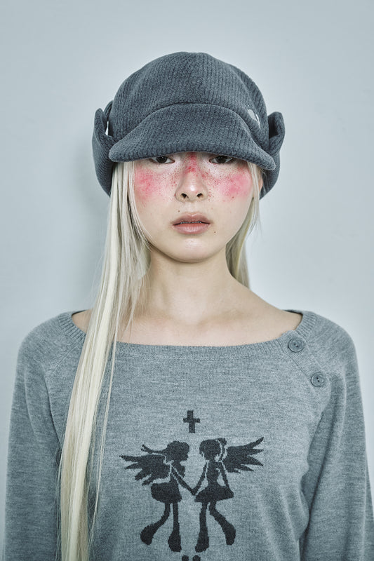 Trooper flap button cap (Charcoal)