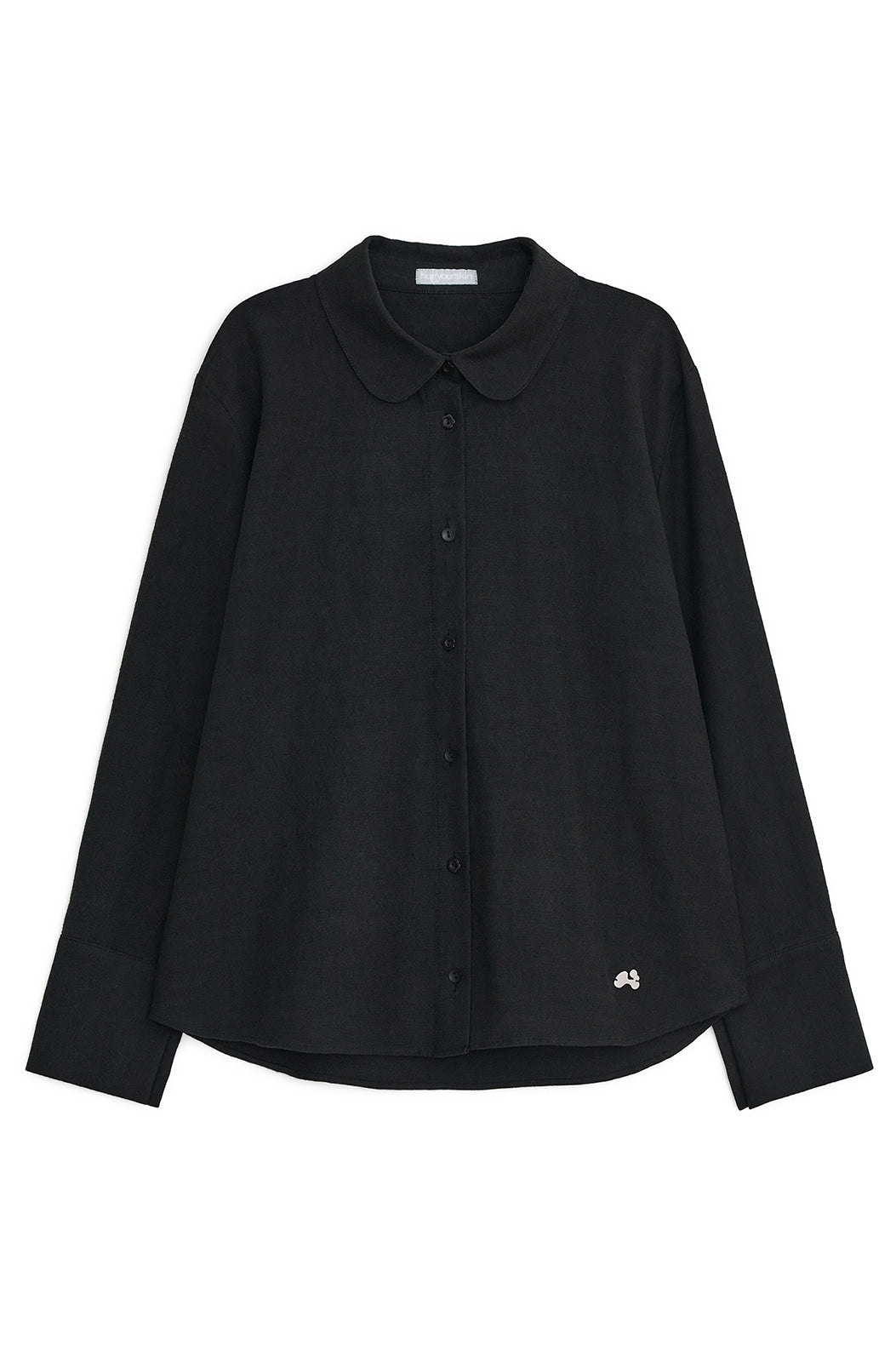 Signature round collar shirts (Black)