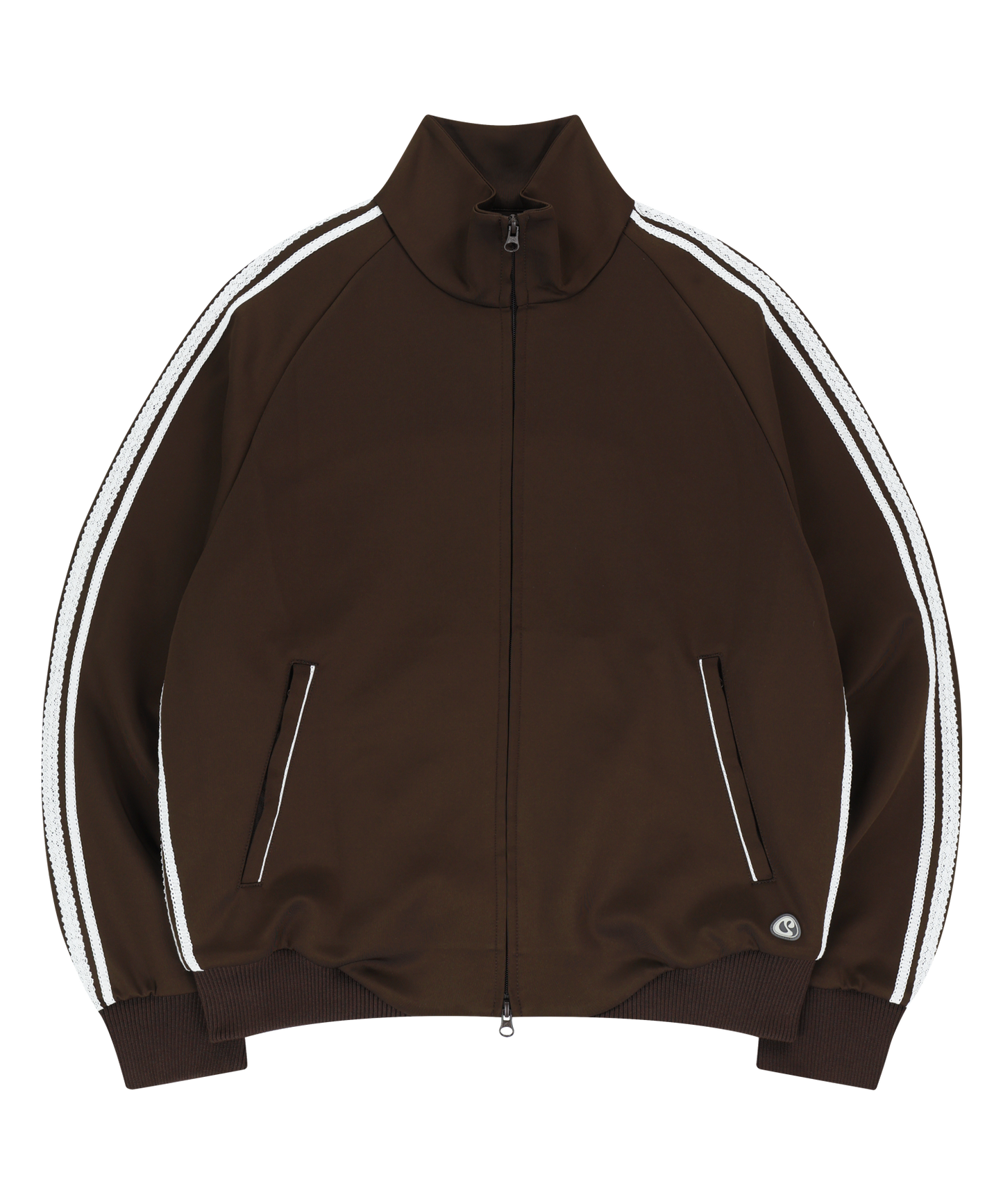 LACE TRACK JACKET BROWN 