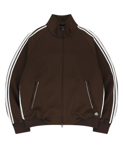 LACE TRACK JACKET BROWN 