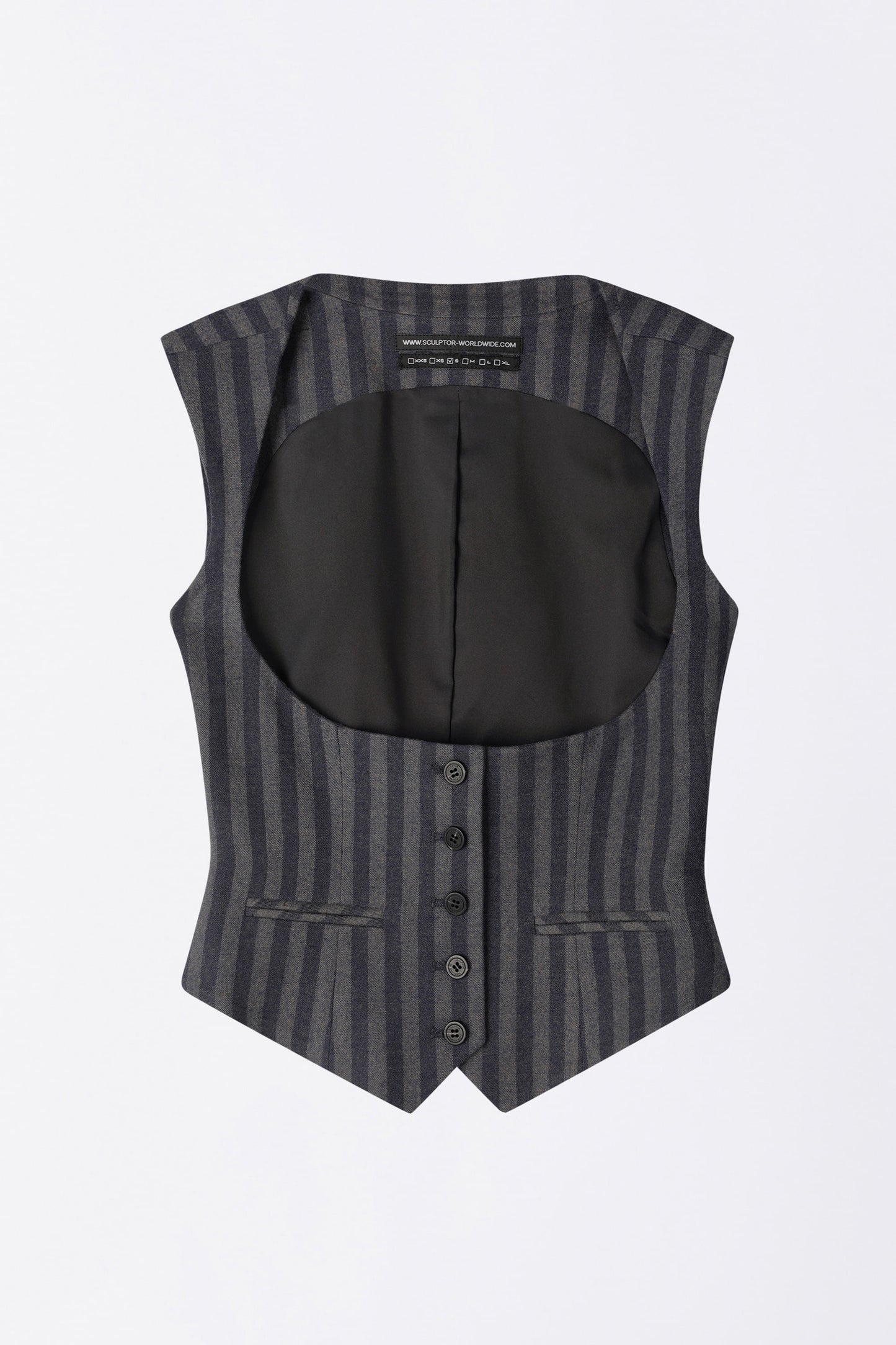 Classic Stripe Vest Navy