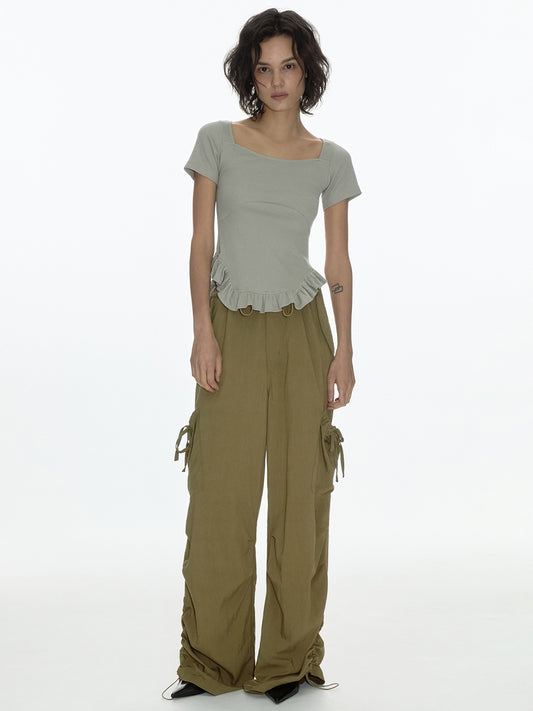 Pouch Parasuit Pants [Sand Beige]