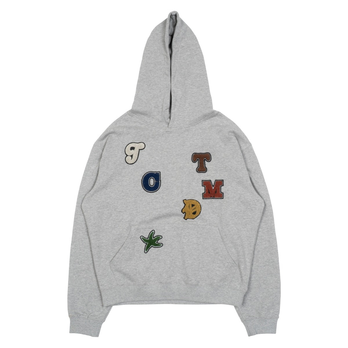 TCM rainbow hoodie (grey)